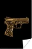 MuchoWow® Poster Pistole - Schwarz - Gold 60x90 cm - Produktbild-Vorschau 1