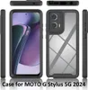 Moto G Stylus 5G 2024 Hülle, Hybrid Transparente Rückseite Produktbild-Vorschau 2