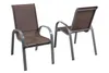 Merxx Gartenmöbel Set Amalfi taupe 5tlg., 4 Stapelsessel, 1 Produktbild-Vorschau 5