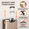 MONZANA® 3tlg. Kofferset Exopack TSA Schloss Hartschalen Produktbild-Vorschau 2