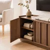 Calicosy - Mobile TV a 3 ante effetto noce con bordo Anteprima dell’immagine prodotto 6