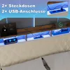 okwish 140×200 Polsterbett mit LED-Beleuchtung und USB, Produktbild-Vorschau 7