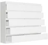 Komoda 140 cm 10 zásuvek skříňka FRAMIRE R-140-S10 bílá Náhled obrázku produktu 6