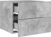 A concrete-effect bedside table with two drawers, shown from a three-quarter angle. Náhled obrázku produktu