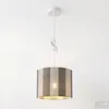 home24 Pendelleuchte - 1-flammig - Eisen / Textil Produktbild-Vorschau 4