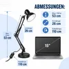 Lampa biurkowa MasterLED E27 czarna, regulowane ramię Podgląd zdjęcia produktu 4