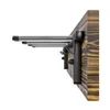 A side view of a ski rack mounted on a wooden board. Anteprima dell’immagine prodotto
