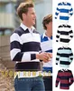 Front Row Rugby Polo-Shirt, langärmlig, gestreift RW476 (L) Produktbild-Vorschau 2