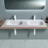 doporro Lavabo da Incasso 120 cm Doppia Vasca in Anteprima dell’immagine prodotto 4