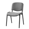 A single gray chair with a black metal frame is shown against a white background. Produktbild-Vorschau