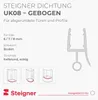 STEIGNER Duschtürdichtung gebogen UK08 100 cm (1 Stk.) Produktbild-Vorschau 3
