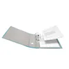 An open turquoise ring binder with papers inside, shown against a white background. Anteprima dell’immagine prodotto