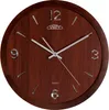 PRIM Wood Style Wanduhr Holz 3D-Zahlen Dunkelbraun 36 cm Produktbild-Vorschau 1