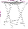 vidaXL Gartentisch Natur 60 x 60 x 72 cm Massivholz Akazie Produktbild-Vorschau 8