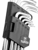 TOPEX torx set long t10-t50, crv stahl Produktbild-Vorschau 4