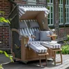Strandkorb-Set - bene living - Schaalsee Teak - PE grau - Produktbild-Vorschau 20