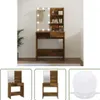 The Living Store Toaletka z diodami LED dąb wędzony Podgląd zdjęcia produktu 9