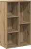 A wooden bookshelf with multiple compartments. Náhľad obrázku produktu