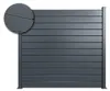 VANO 4 m H. 180 cm Grauer Lamellenzaun aus Aluminium Produktbild-Vorschau 2
