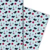Maritimes Geschenkpapier mit Walen, Schiffen und Ankern, Produktbild-Vorschau 1