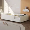 A child's bedroom with a white bed, toys, and wall decorations. Anteprima dell’immagine prodotto