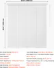 A product image showing white sliding door panels with dimensions and specifications listed below. Náhľad obrázku produktu