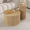 MODFU salontafel, 2-delig, met 3D streepmotief, set Productafbeelding-voorbeeld 5