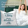 Daunenkissen 3-Kammer Kopfkissen 80x80 aus 100 % Daunen & Produktbild-Vorschau 4
