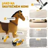 Schaukelpferd auf Rollen, Plüsch, realistisches Design - 29 Produktbild-Vorschau 6