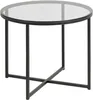 Okrągły stół Cross glass/czarny Podgląd zdjęcia produktu 1
