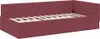 vidaXL Eckbettgestell mit Kopfteil Weinrot 80 cm x 200 cm Produktbild-Vorschau 4