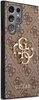 A close-up view of a smartphone case with a repeating Guess logo pattern and a prominent metal Guess logo. Produktbild-Vorschau