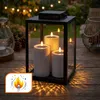 Solar LED Stumpenkerzen mit Flammen Effekt 3er Set - 15 / Produktbild-Vorschau 3