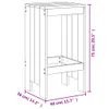 vidaXL Tabouret de bar 2 pcs. 40x36x75 cm bois massif Voir les images du produit 7