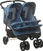 vidaXL Geschwisterwagen Marineblau Stahl Produktbild-Vorschau 8