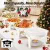 Chafing Dish Buffetwärmer - Rund 5 qt (ca. 4,7 l) - Produktbild-Vorschau 9
