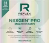 The image is a product shot of a multivitamin supplement box with marketing text and icons. Náhled obrázku produktu