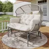 Flieks Rattan Hollywoodschaukel Schaukelstuhl Produktbild-Vorschau 1