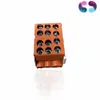 A product shot of an electrical connector with a white background and a reflection. Produktbild-Vorschau