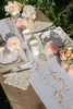Voile-Tischläufer Blumenranke Floral 2,5 m Kommunion Produktbild-Vorschau 2