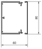 Hager Leitungsführungskanal LF6009009016 PVC LF 60x90mm Produktbild-Vorschau 3