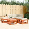 Design 5-tlg. Garten-Sofagarnitur mit Kissen Wachsbraun Produktbild-Vorschau 1