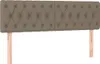 Boxspringbett mit Matratze Taupe 140x190 cm Stoff Produktbild-Vorschau 5
