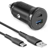SBS KFZ-Ladegerät 12W 2x USB-A 2,1A schwarz + USB-C Ka Produktbild-Vorschau 7