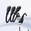 BASEUS Starker 3in1 Kabel: USB-C Lightning, PD 100W, Nylon Produktbild-Vorschau 6