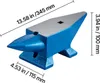 VEVOR Enclume à corne unique 10 kg Enclume en acier, outils Voir les images du produit 15
