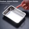 Edelstahl Bräter mit Rost 40x30x10 cm – Rechteckiger Produktbild-Vorschau 6