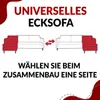 Ecksofa L-form, Bettsofa mit Schlaffunktion, zwei Produktbild-Vorschau 8