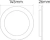 Downlight Einbau 145mm Deckenleuchte 12 Watt 1150lm (3000K Produktbild-Vorschau 2
