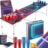 Hliníkový stůl na beer pong tectake® BeerWars I s LED Náhled obrázku produktu 2